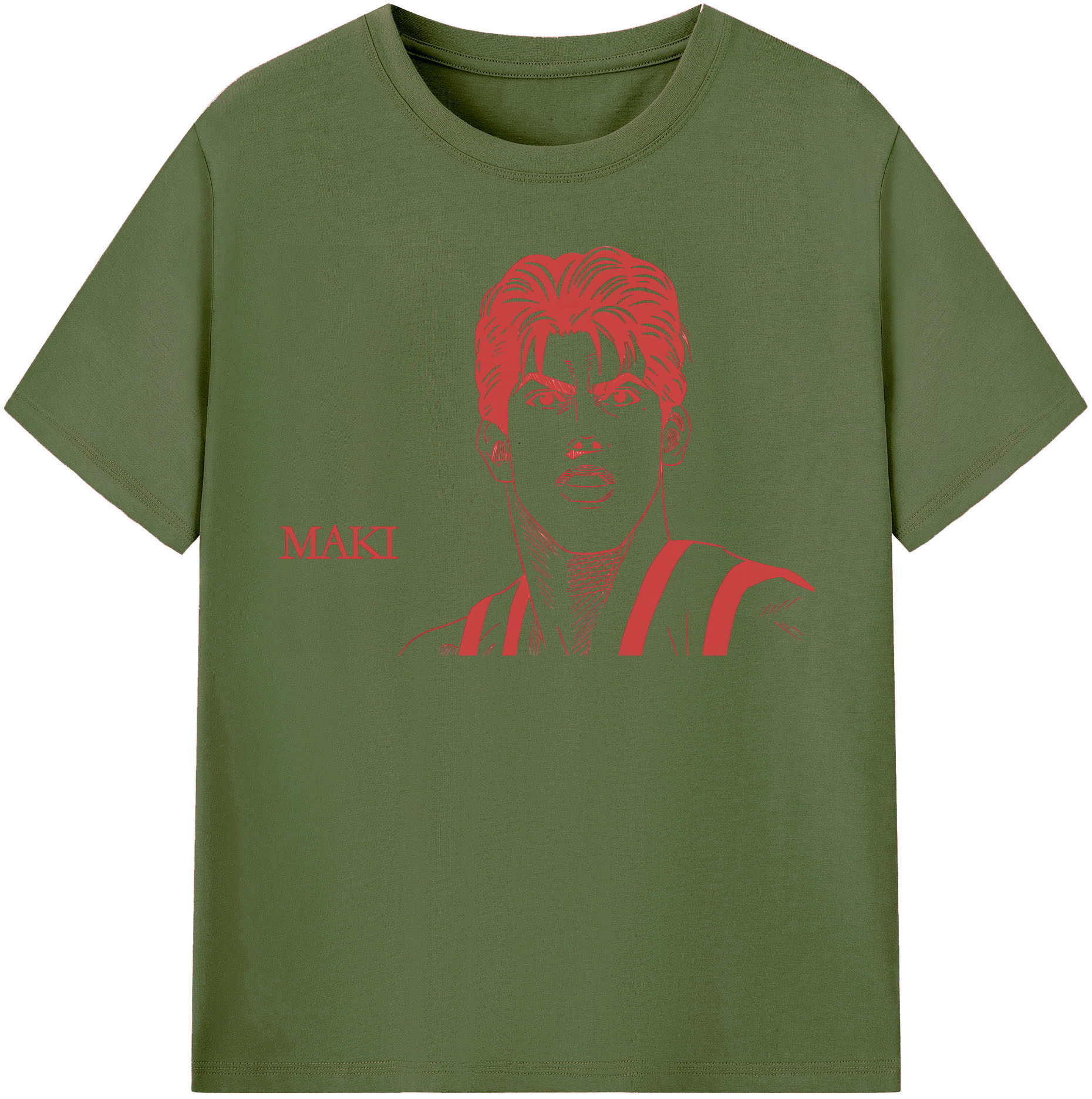 SLAM DUNK／スラムダンク 綿100％半袖Tシャツ（フロントプリント）